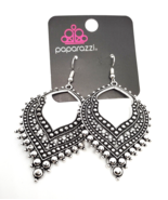 Paparazzi #P5BA-SVXX-056QZ Mojave Melody Silver Earrings - $4.84
