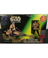 1996 Star Wars The Power of the Force Speeder Bike W/Luke Skywalker MIB - $19.79