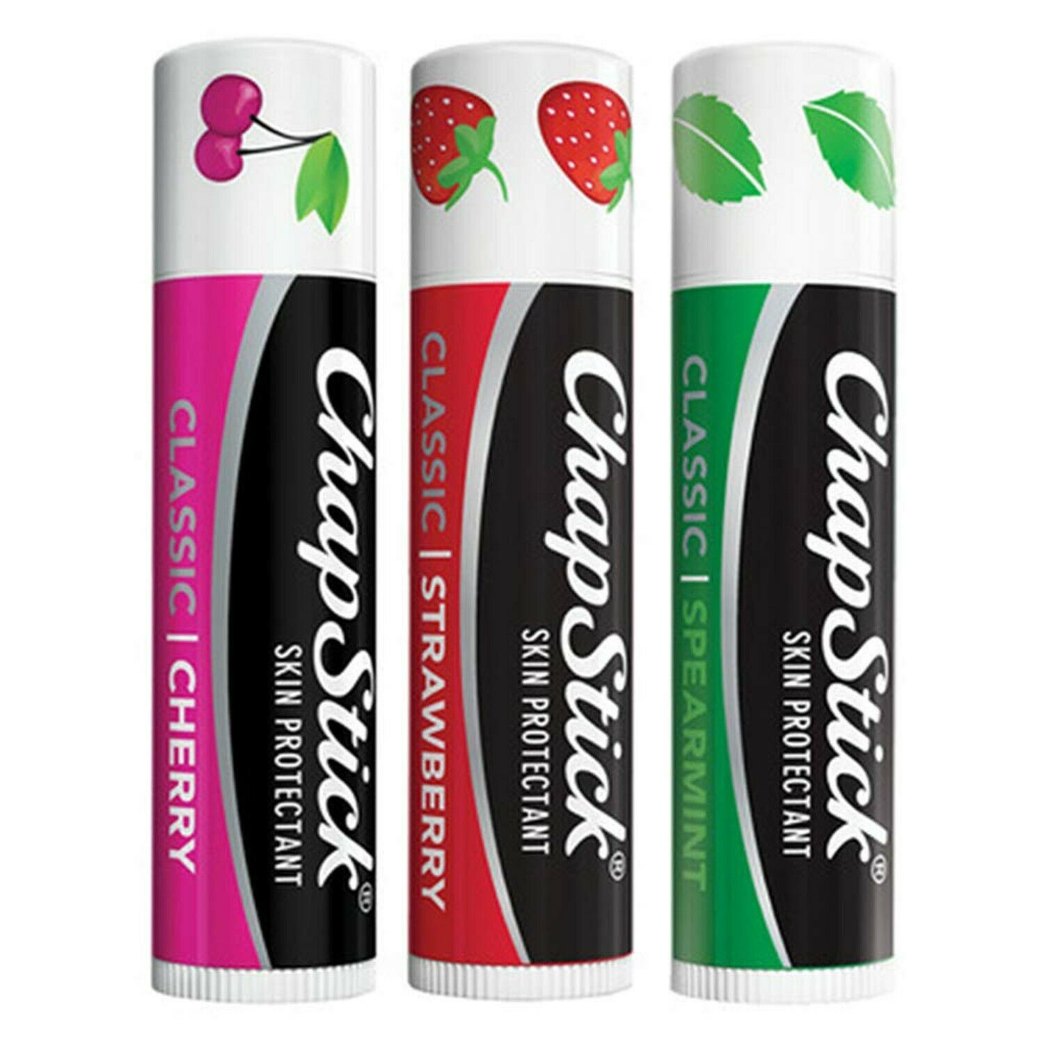 ChapStick Classic Collection Lip Balm Pack , Original, Cherry ...