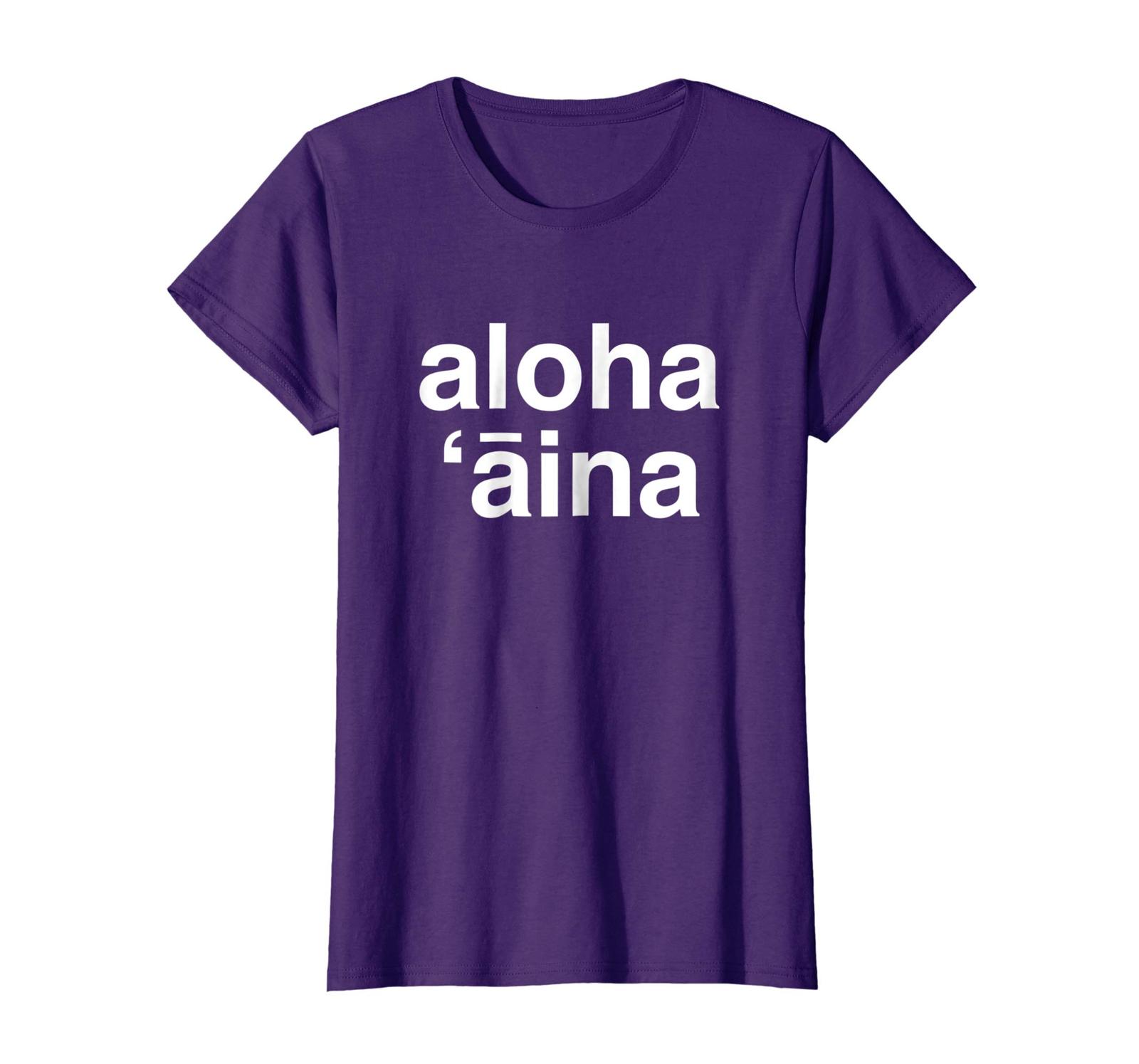 New Tee Aloha Aina Funny TShirt Wowen TShirts & Tank Tops