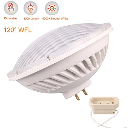 LeMeng Par 56 LED Bulb Dimmable 28W 4000K Wide Flood Light 120°Beam