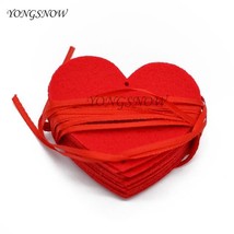 Heart Size - 7X7cm Romantic Diy Red Love Heart Garlands 16 Hearts With R... - $11.99