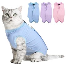 Cat Recovery Suit Jumpsuit Care Pet Kitten Anti Bite Prevent Lick After ... - $10.96+