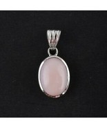 925 Sterling Silver Natural Pink Opal Gemstone Charm Pendant Anniversary... - $58.34