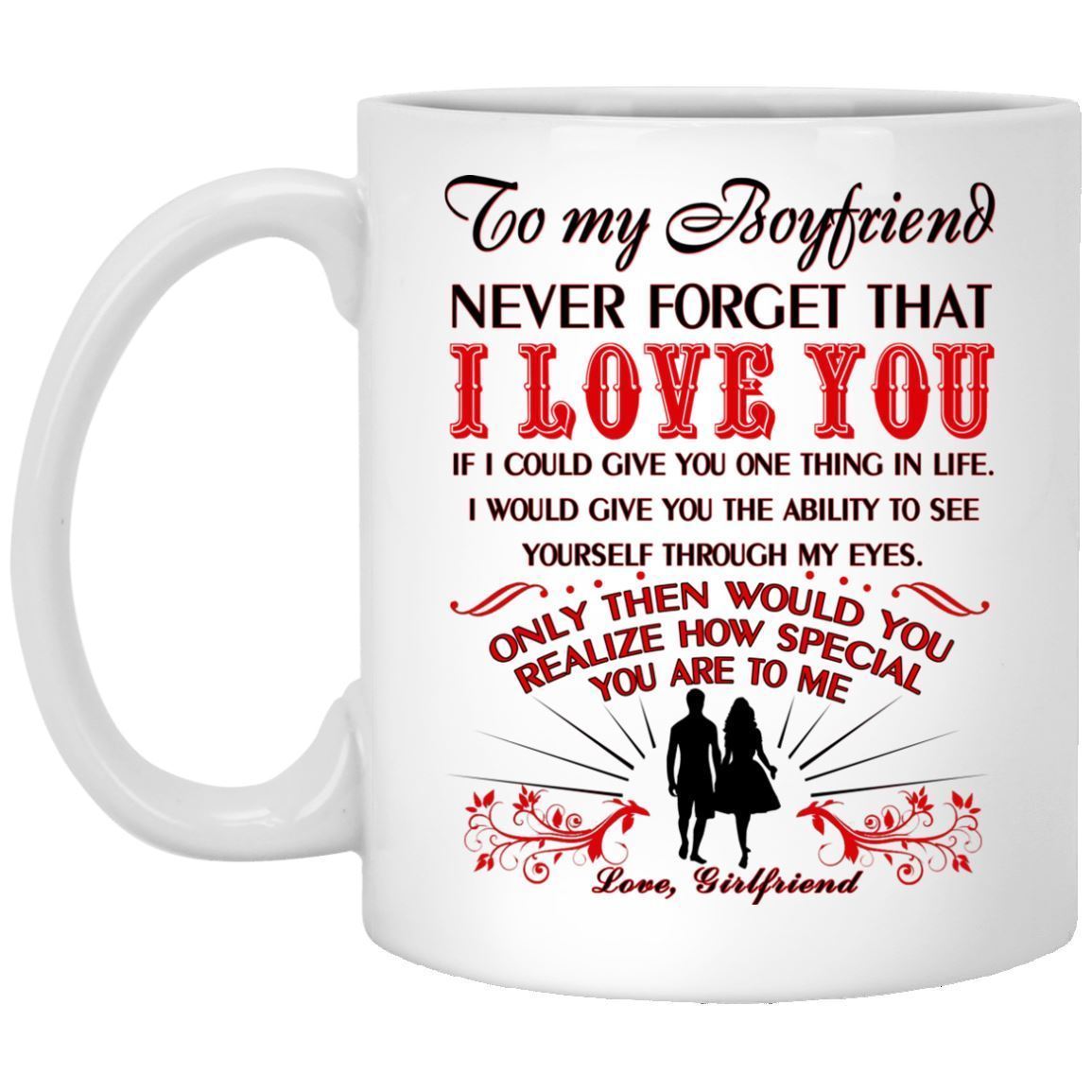 to my boyfriend mug