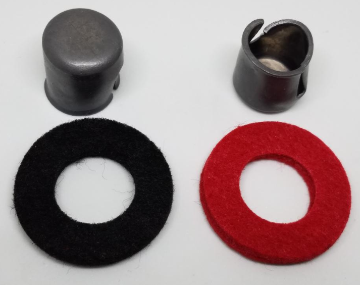 2PC BATTERY POST LEAD SHIM CAP WITH POST WASHER FELT RINGS Battery