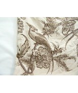 Pottery Barn Bird Floral Taupe Cream Reversible 24-inch Square Pillow Cover - $49.00