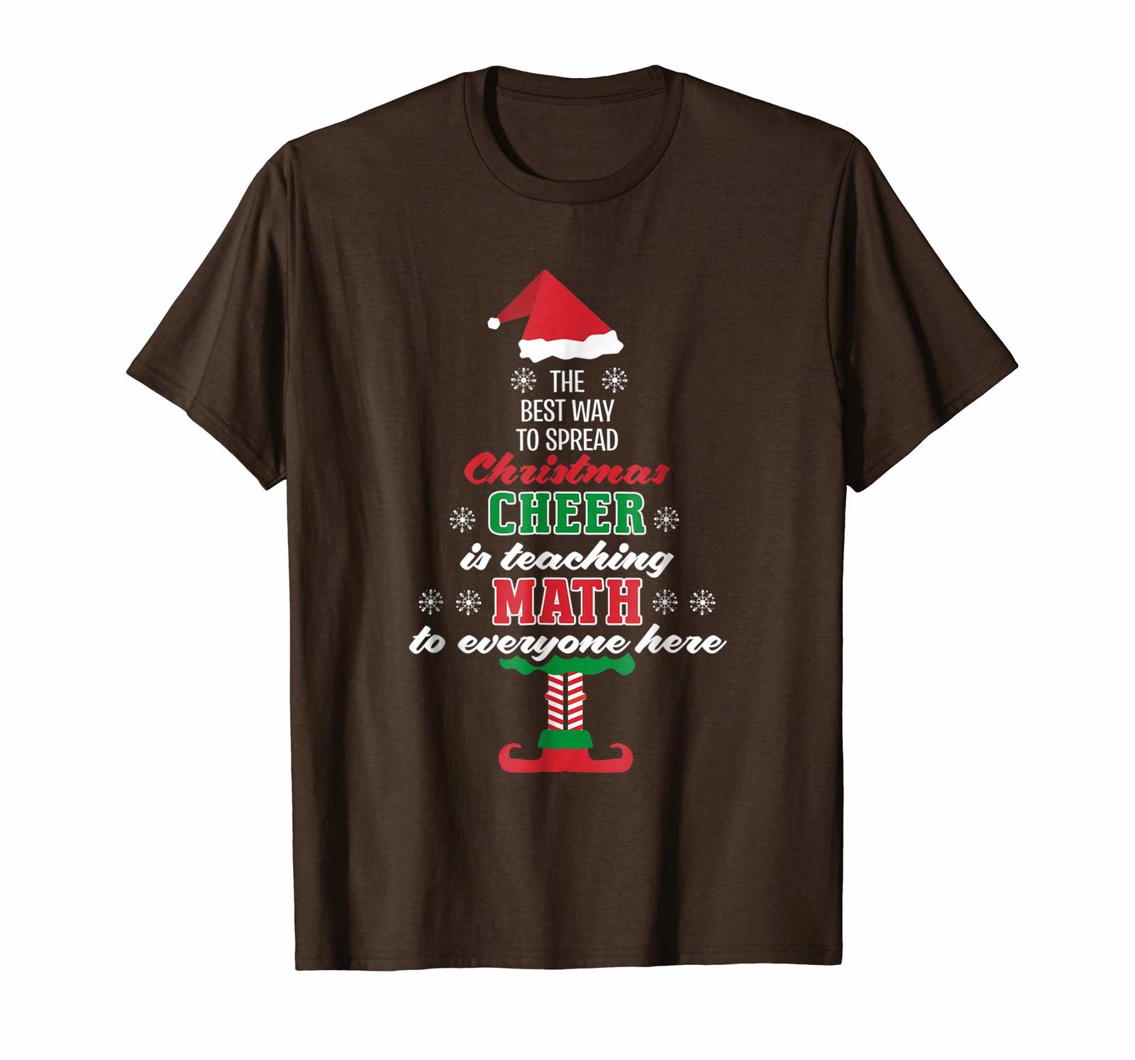 Funny Shirt - Math Teacher Christmas T shirt Men - T-Shirts, Tank Tops