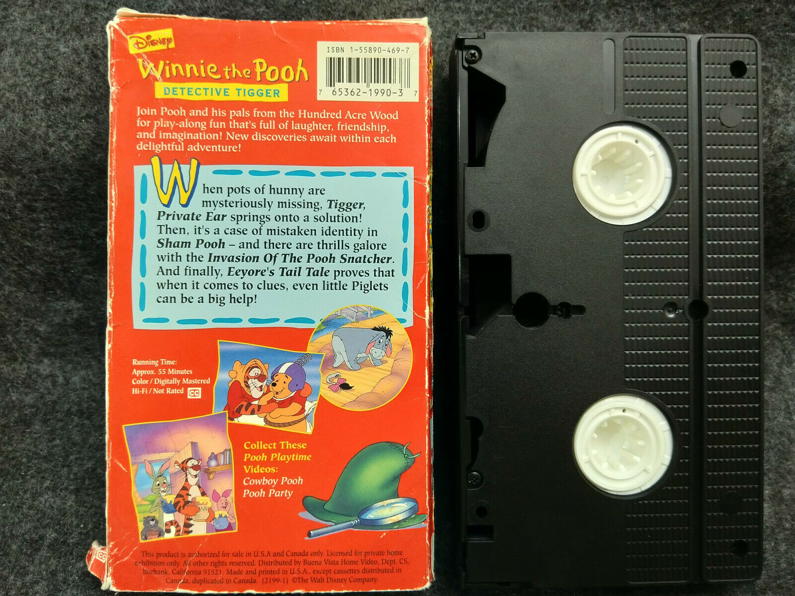 VHS Winnie the Pooh - Pooh Playtime - Detective Tigger (VHS, 1994 ...