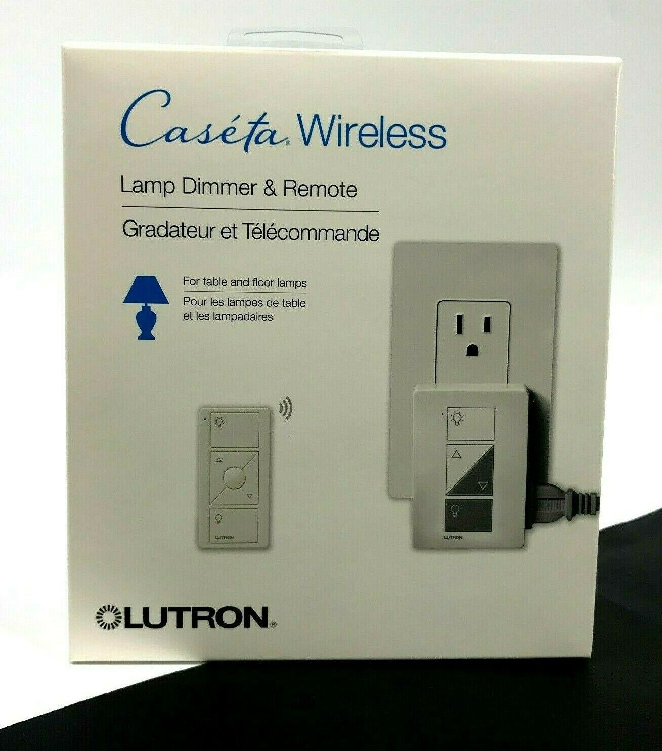 Lutron Caseta Wireless PlugIn Lamp Dimmer PPKG1PWHR2C White