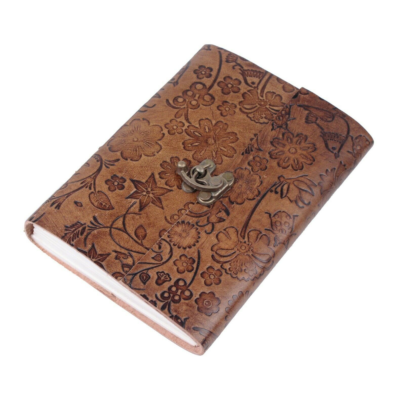 Lock Journal Binder Diary Leather Journal Handmade Book 7Hx5D Inches
