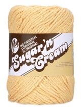 Lily Sugar&#39;n Cream Yarn - Solids-Country Yellow - $7.52