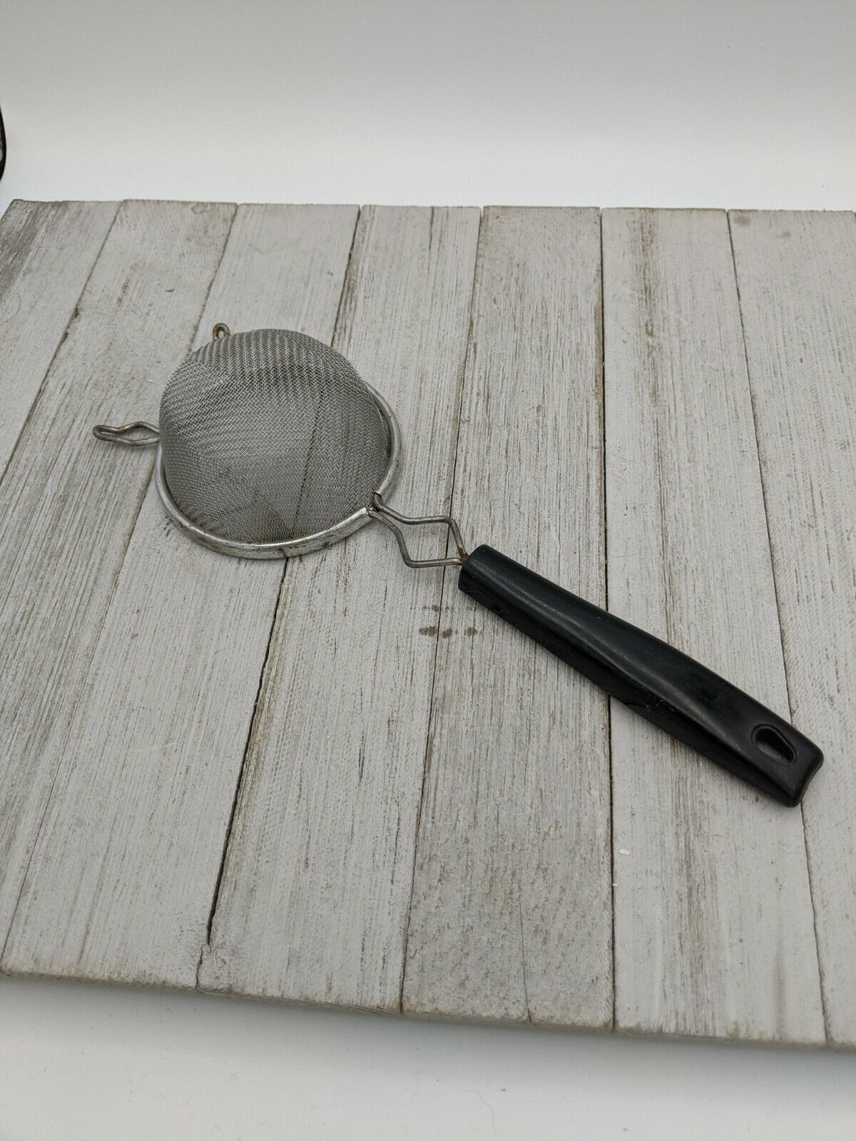 Ekco #3 Black Handle 9 1/2" Hand Held Strainer Screen Sifter 2 3/4" Basket - $12.99