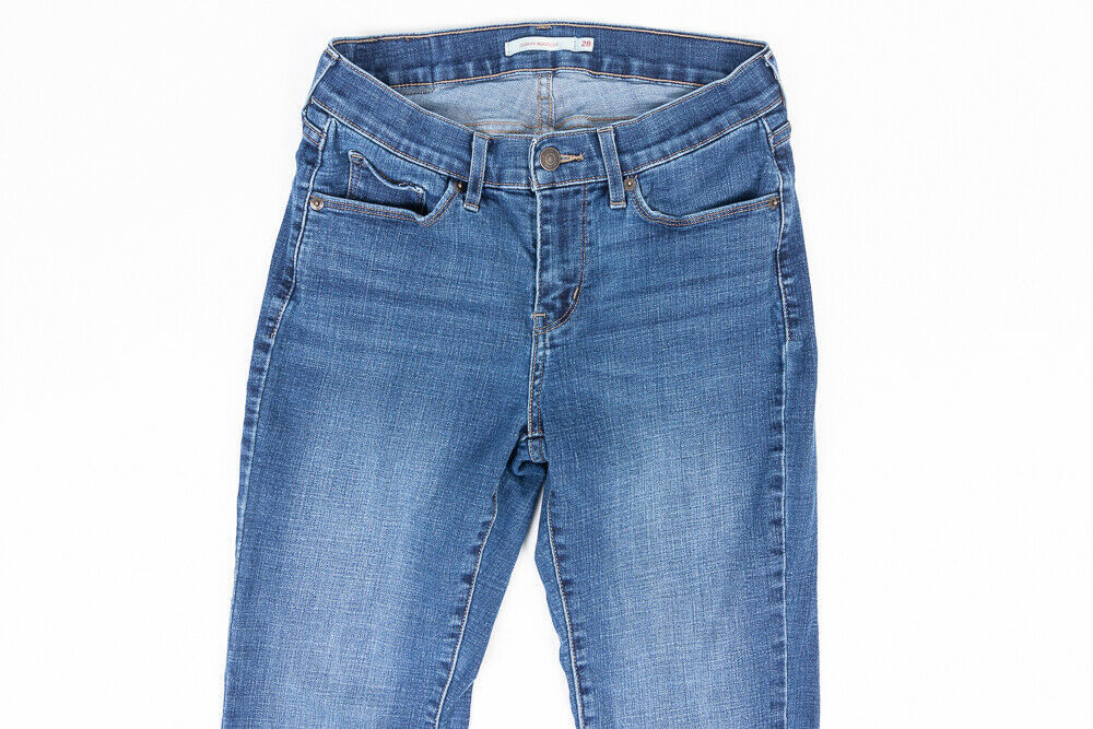 Levis Curvy Bootcut Mid Rise Stretch Womens Jeans Medium Wash Size 28/ ...
