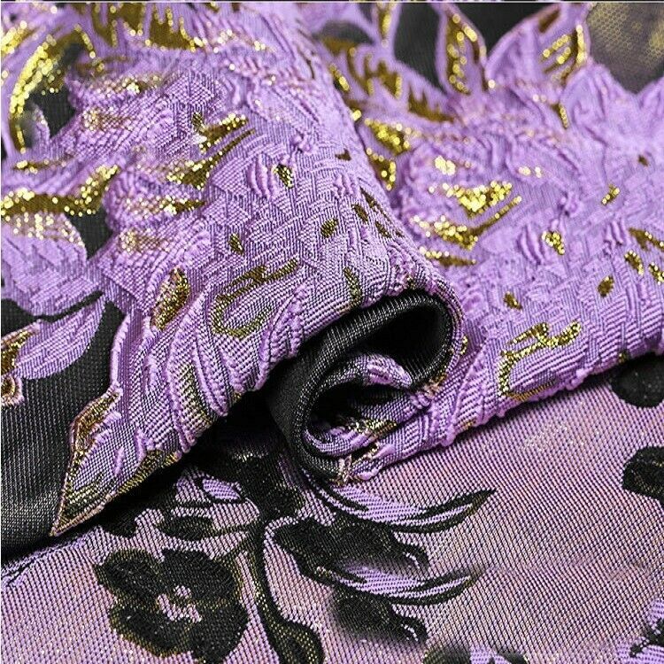 BY THE YARD - HIGH QUALITY 3D BROCADE JACQUARD DRESS JACKET SUITE LACE FABRIC
