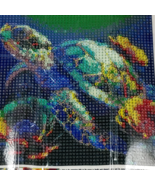Sea Turtles Diamond Painting #CQ1827 8x8 In 5D Stick on Beads w/Complete... - $12.16