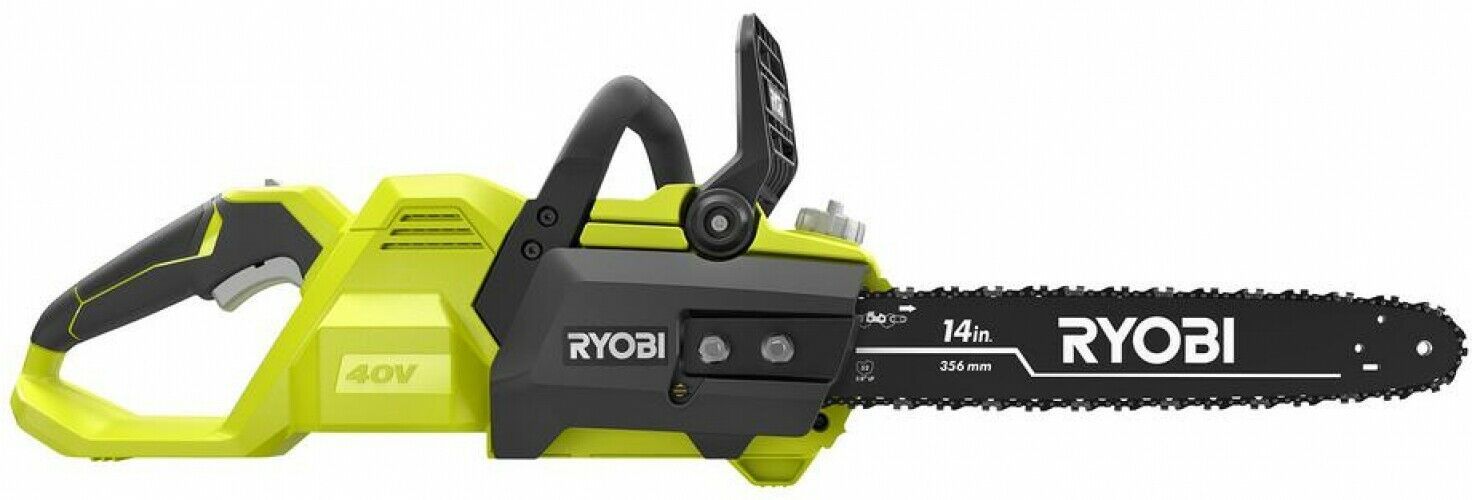 RYOBI Chainsaw 14 in. 40Volt LithiumIon Chain Brake Cordless (Tool