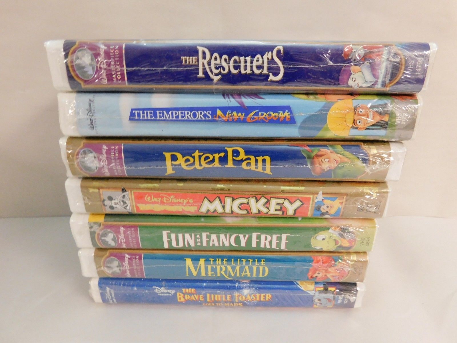 Lot 7 Disney VHS New Sealed Masterpiece - Little Mermaid Peter Pan ...