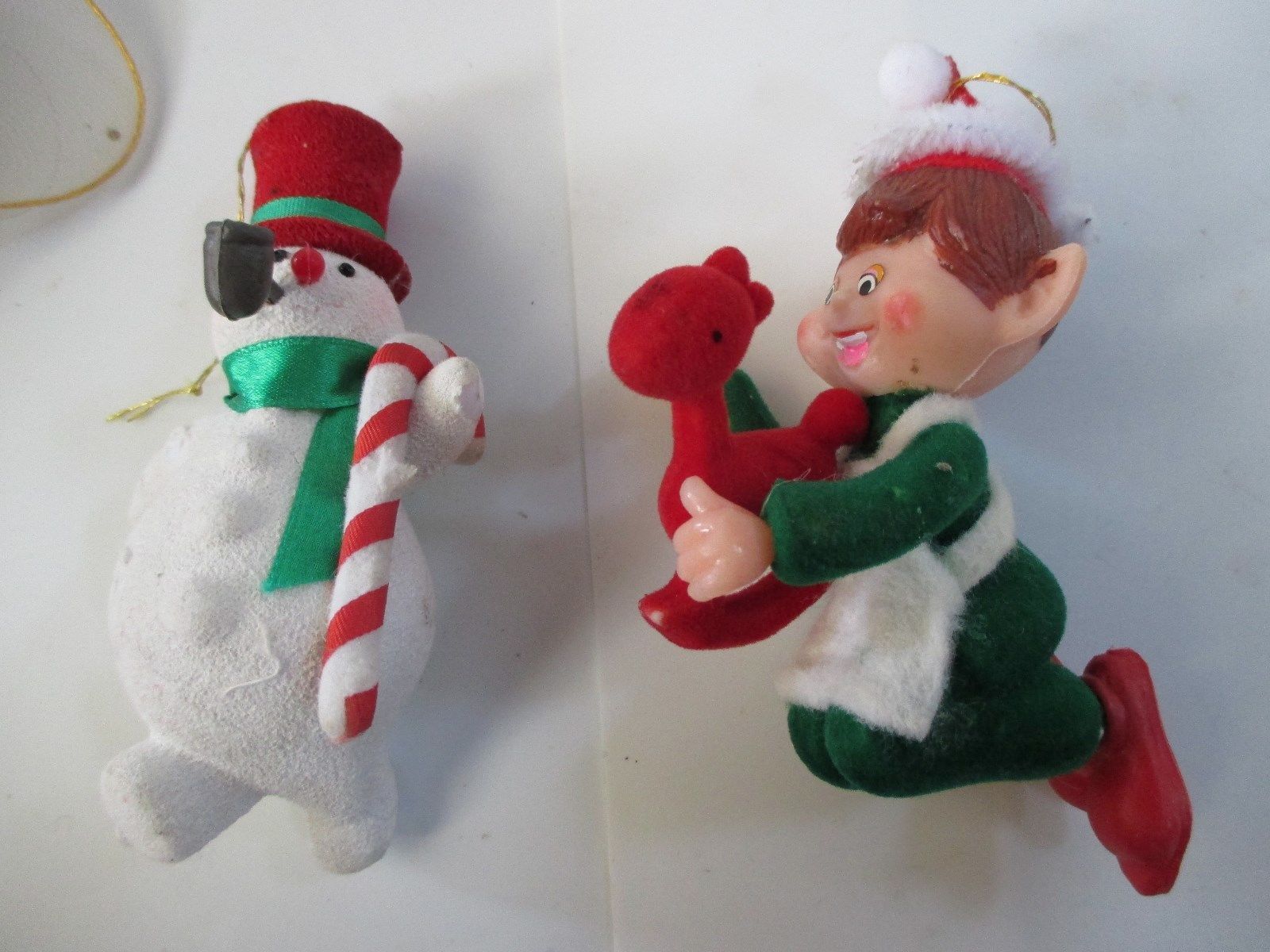 Vintage Rubber Face Shelf Elf Angel Napco Mistletoe Knee Hugger Vintage Rubber Face Shelf Elf Angel Napco Mistletoe Knee Hugger