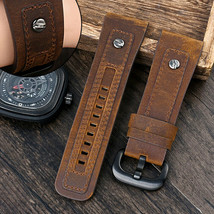 28mm ZL Genuine Leather Vintage Rivet 3 Colors Watch Strap/Band (Universal) - $20.01