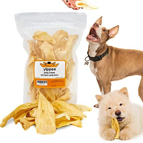 Lamb Ears for Dogs Dog and Puppy Chews 25 Pack Made in USA All