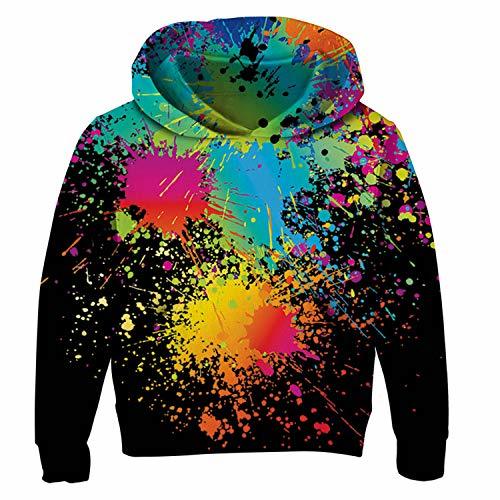 Uideazone Unisex Boys Girls Realistic Printed Graffiti Sweatshirt ...