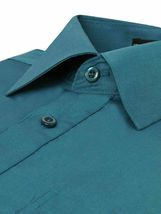 Repackaged Men's Long Sleeve Dress Shirts (Teal, 4XL (20-20½) sleeve: 36/37) image 4