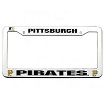 PITTSBURGH PIRATES MLB AUTO PLASTIC LICENSE PLATE FRAME WHITE FREE SHIPPING - $9.99
