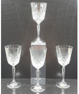 4 Schott Zwiesel Classic Clear Wine Glasses Set Vintage Fan Cut Etched S... - $69.17