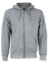Men's Cotton Blend Zip Up Drawstring Fleece Lined Sport Gym Sweater Hoodie image 6