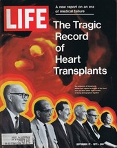 ORIGINAL Vintage Life Magazine September 17 1971 Heart Transplants