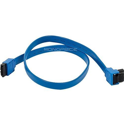 Monoprice, Inc. 18inch Sata 6gbps Cable W-locking Latch (90 Degree To 180 Degree