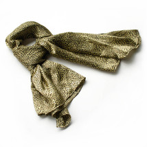 Chic Small Leopard Animal Print Soft Natural Silk Scarf(Large) - $16.99