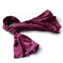 Fushcia Funky Zebra Animal Pattern super soft Silk Scarf(Large) - $16.99