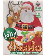 Jolly Santa Giant Shaped Floor Puzzle - $29.99