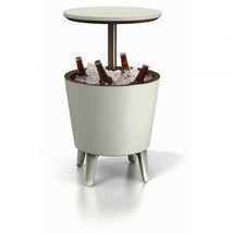 Table Glacière Cool BAR Crème Et Chocolat Keter pour Jardin 49,5 x 84,5 ... - $443.53