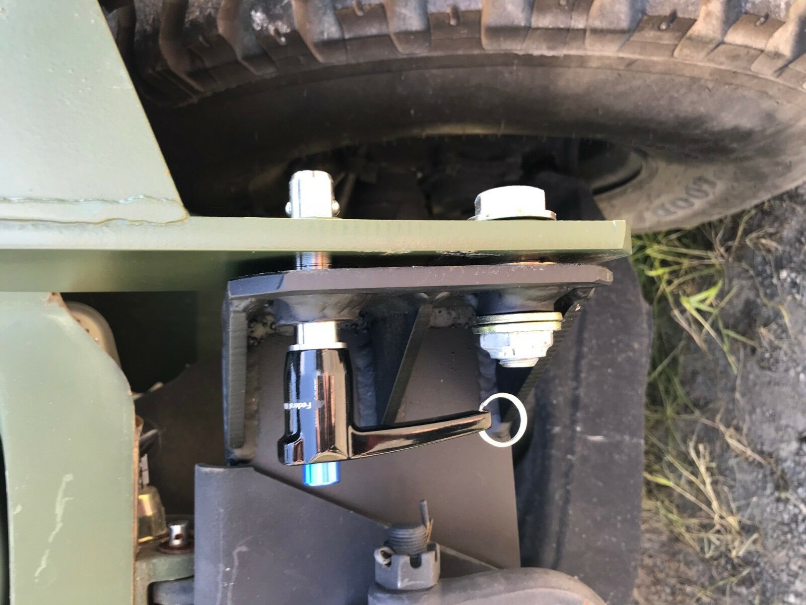 MILITARY HUMVEE M998 STANDARD DUTY BRUSH GUARD MOUNTING BRACKETS WITH