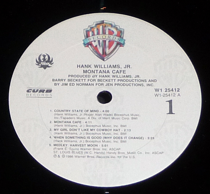 Hank Williams Jr. "Montana" LP Records