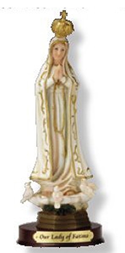Our lady of fatima statue   8 inch