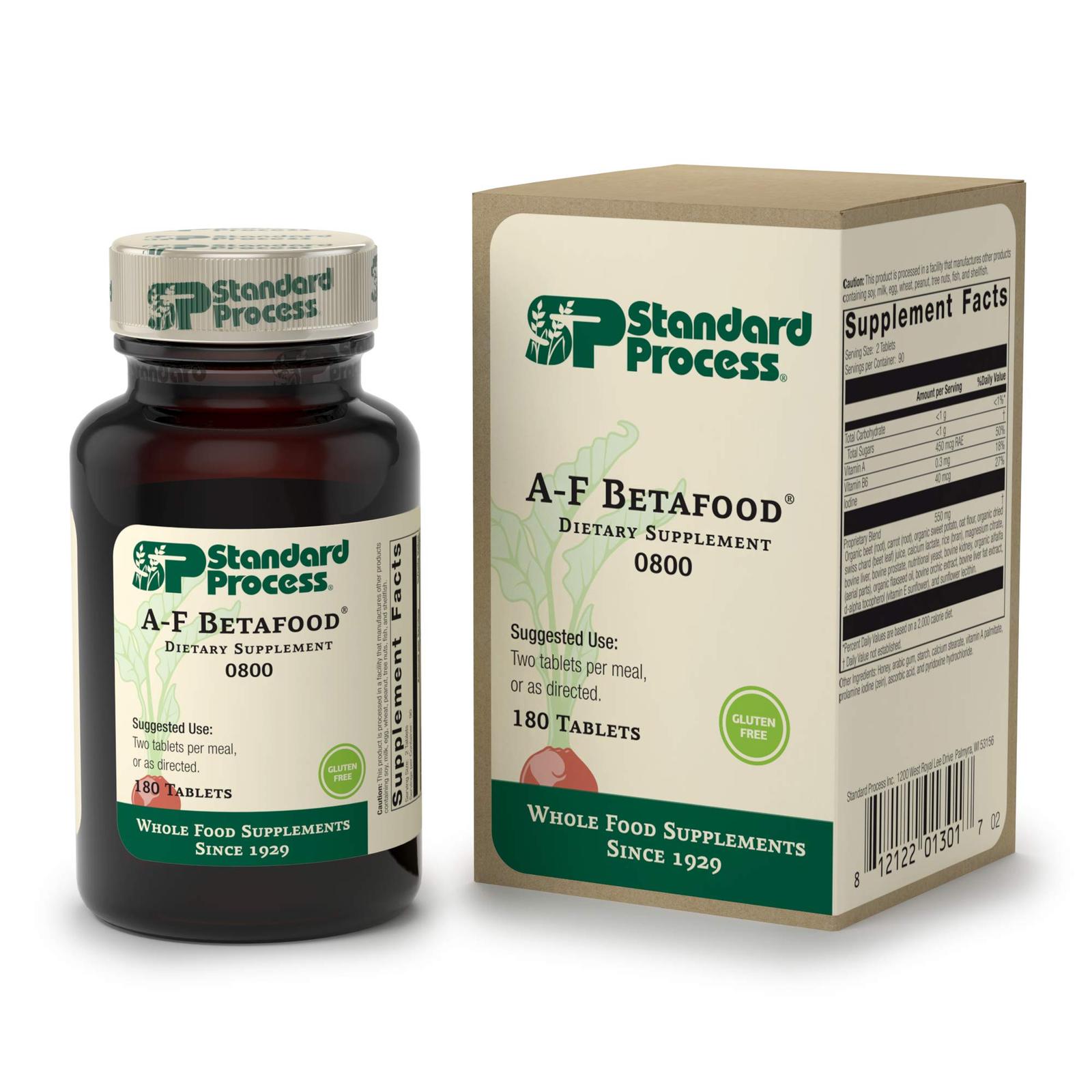 Standard Process AF Betafood Whole Food Gluten Free Digestive