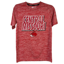 Central Missouri Mens Russell Athletic Graphic T-Shirt Red White Space Dye S - $24.69