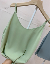 Women Summer Chiffon Tops V-Neck Chiffon Tanks Summer Wedding Bridesmaid Tops  image 5