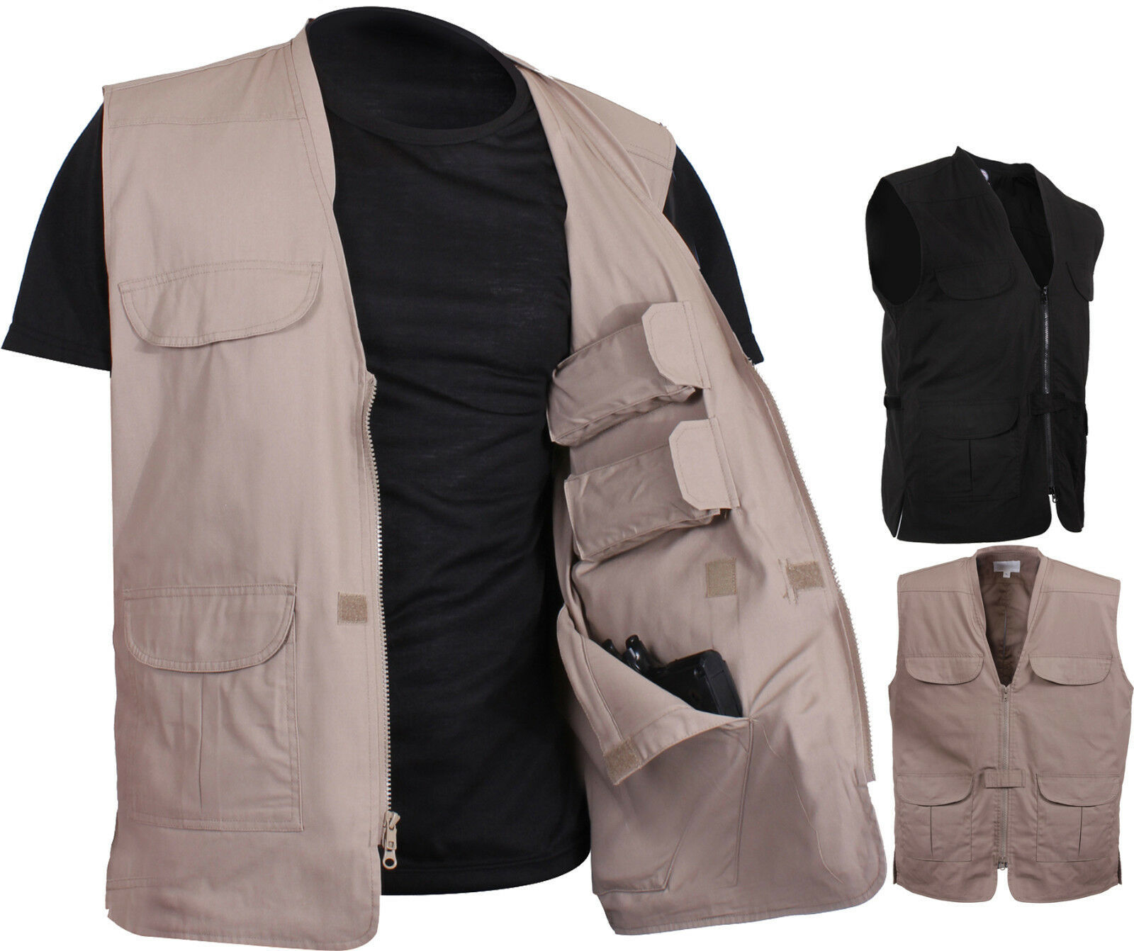 Professional Tactical Concealed Carry Vest Cargo Travel Plainclothes