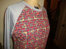 Lularoe Raglan Sleeve RANDY printed Shirt M  - $29.64