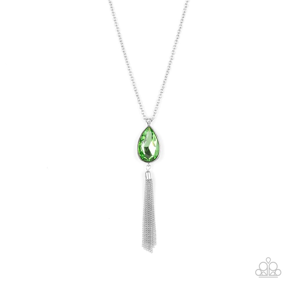 Paparazzi Elite Shine Green Necklace - New - $4.50