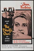 THE DEVIL'S OWN 27"x41" - Original Movie Poster One Sheet Joan Fontaine 1967 - $58.80