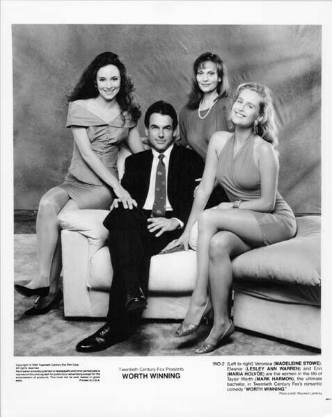 Worth Winning original 8x10 photo Mark Harmon Madeline Stowe Lesley ...