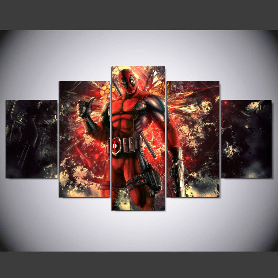 Deadpool Comic Posters 5 Piece Canvas Art And 50 Similar Items