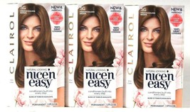 3 Boxes Clairol Nice N Easy Color Care Formula 5G Medium Golden Brown Hair Color