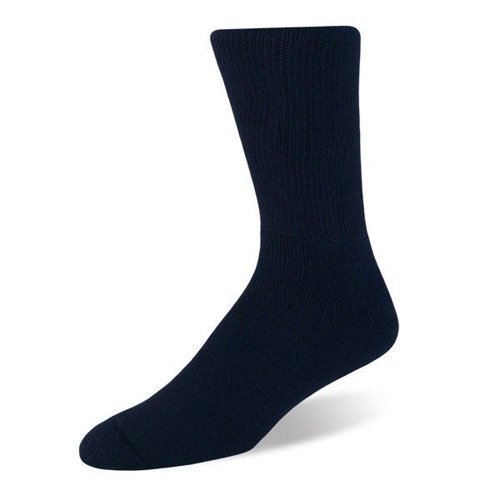 Worlds Softest Mens / Womens Sensitive Fit Comfort Feet Crew Socks,Navy ...